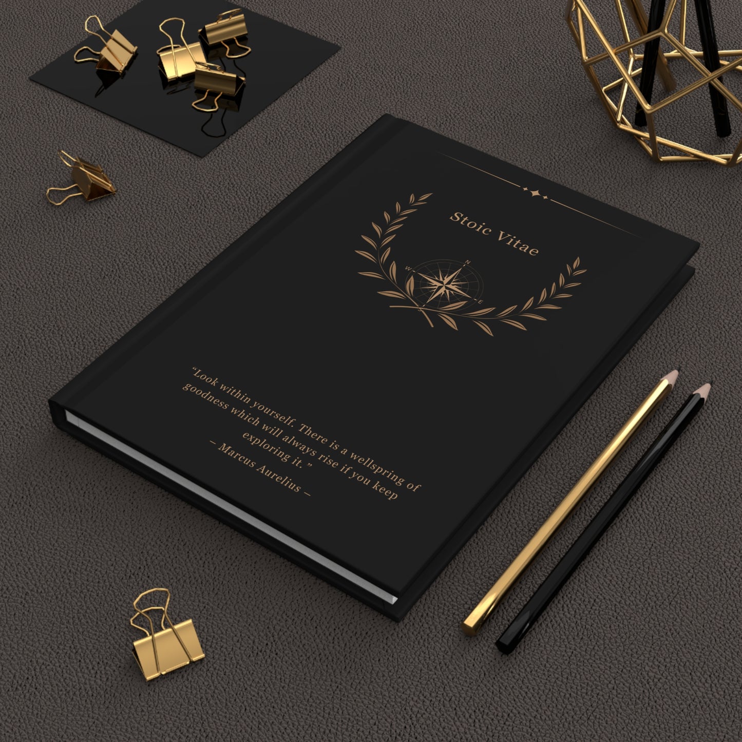 MARCUS AURELIUS JOURNAL - BLACK