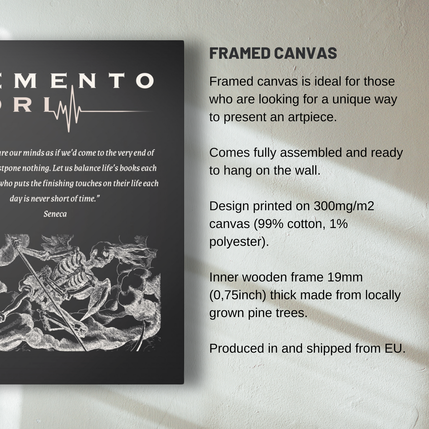 MEMENTO MORI - STOIC ART CANVAS