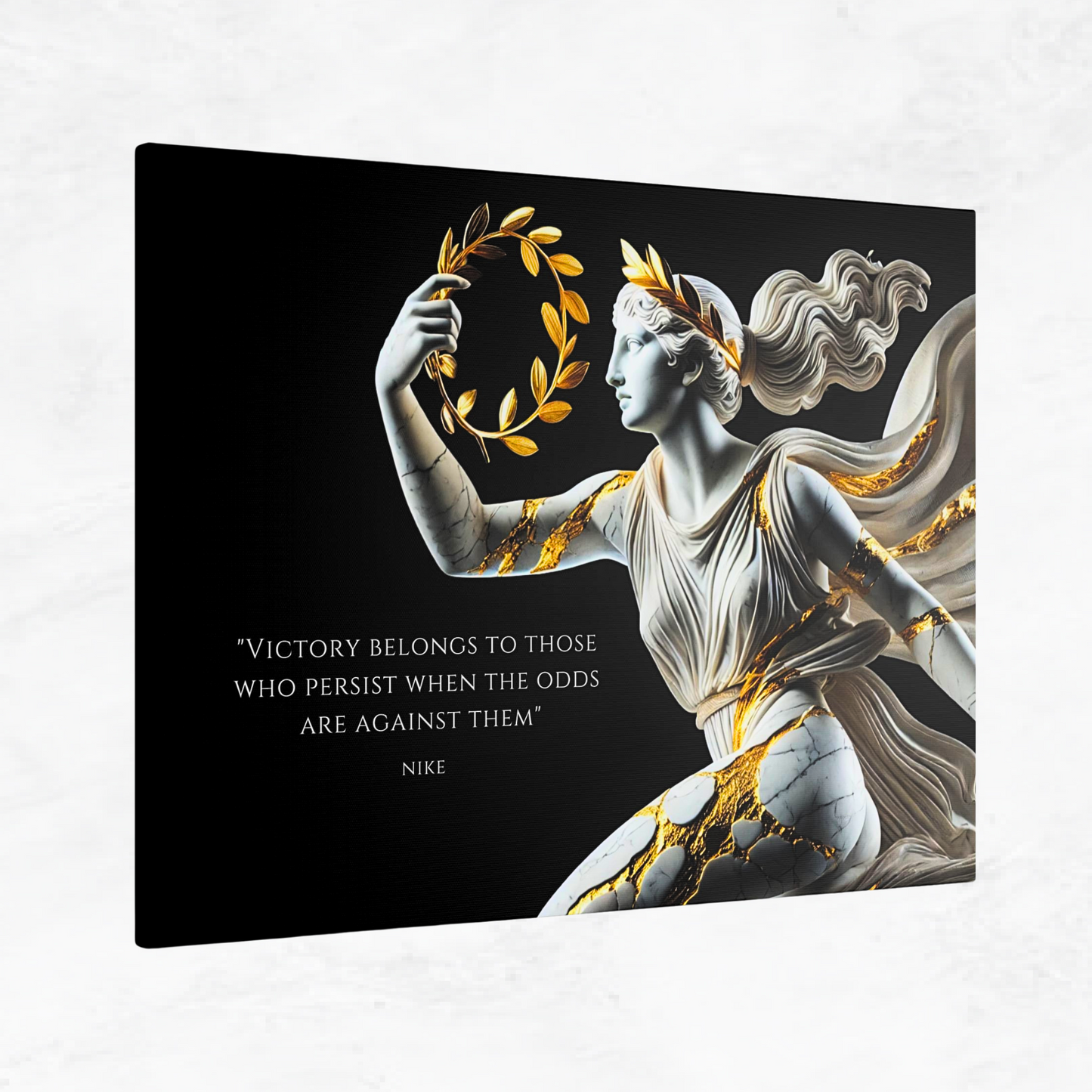 Nike stoic art canvas, side angle view