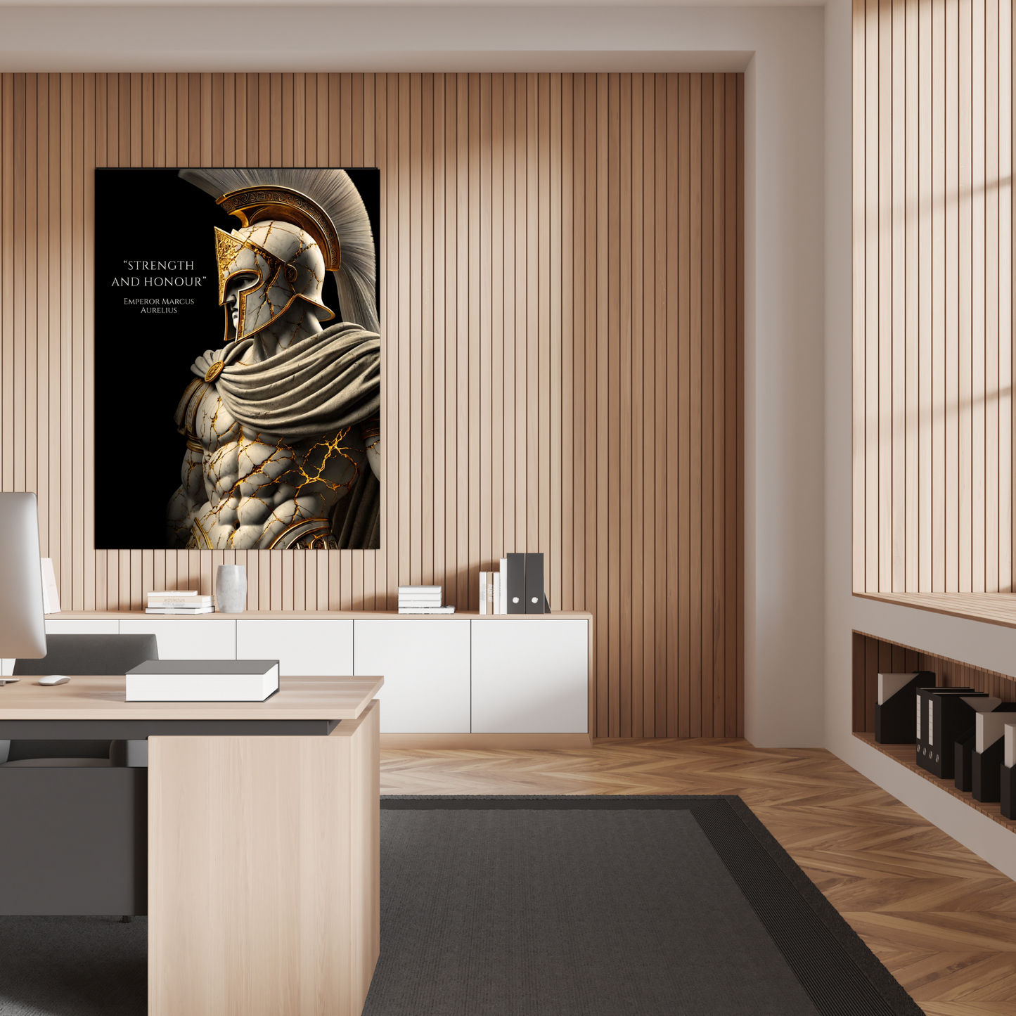 STRENGTH AND HONOUR - STOIC ART CANVAS